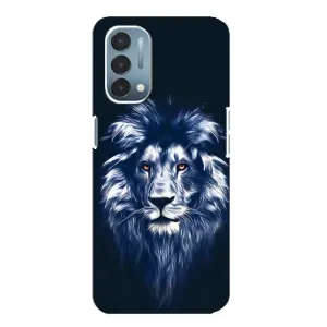 Чехол со Львом для OnePlus Nord N200 5G (DE211) (VPrint) (Синий Лев)
