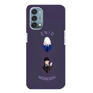 Чехлы Венсдей на OnePlus Nord N200 5G (DE211) Уэнсдей (AlphaPrint) (Уэнздей и подруга)