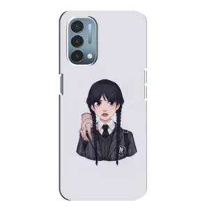 Чехлы Венсдей на OnePlus Nord N200 5G (DE211) Уэнсдей (AlphaPrint) (Уэнздей и Вещь)