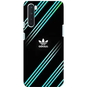 Чохли Адидас для OnePlus Nord (AlphaPrint) (Адідас з полосами)