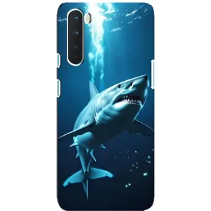 Чохол з картинкою 'Хижаки' для OnePlus Nord (Акула під водою)