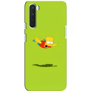 Чехол с Симпсонами для OnePlus Nord (VPrint) (Барт Симпсон)
