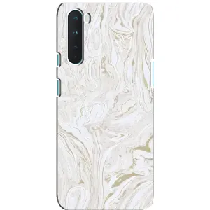 Мраморний чехол на OnePlus Nord (VPrint) (Білий мрамор)