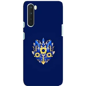 Чохли для OnePlus Nord Укр. Символіка (AlphaPrint) (Квітковий Герб)