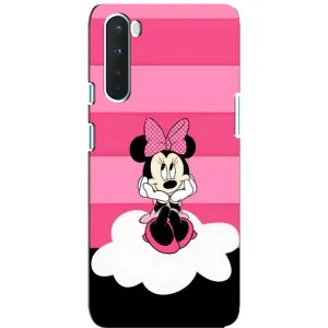 Эксклюзивный чехол для OnePlus Nord (AlphaPrint - Мультяшные) (Девочка Maus)