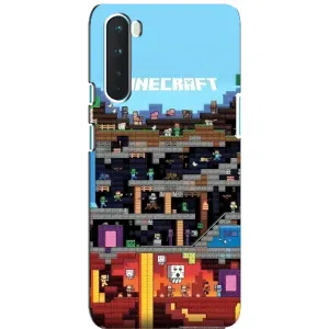 Чохол Майнкрафт на OnePlus Nord (AlphaPrint) Minecraft (фон Minecraft)