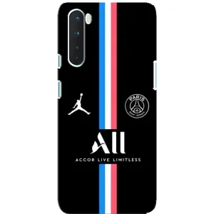 Чехлы PSG для OnePlus Nord (AlphaPrint) (футболка ПСЖ)