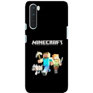 Чохол Майнкрафт на OnePlus Nord (AlphaPrint) Minecraft (герої Minecraft)