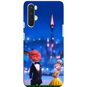 Чехол Зоотрополіс на OnePlus Nord (Романтический вечер Зверополис)