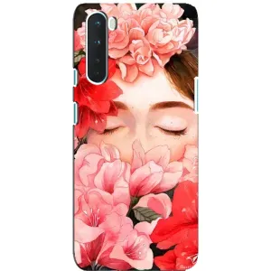 Чехлы (ART) Цветы на OnePlus Nord (VPrint) (Очі в квітах)