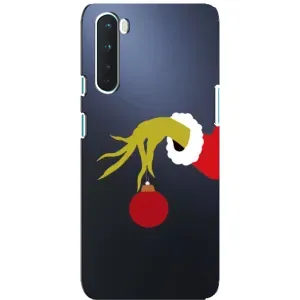 Чехол с принтом «Гринч с игрушкой» для OnePlus Nord