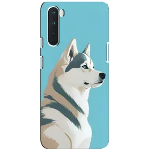 Чохол з Хаскі OnePlus Nord - (AlphaPrint) (Хаскі арт)
