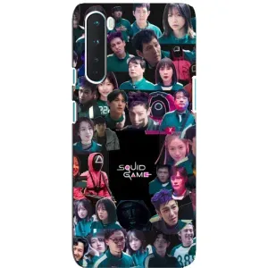 Чехол Гра в кальмара для OnePlus Nord (Коллаж Игра кальмара)