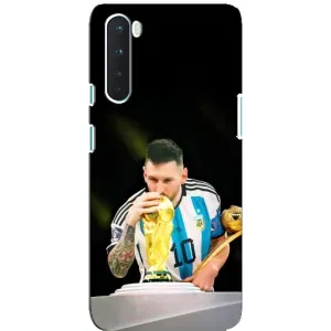 Чехлы для OnePlus Nord (Leo чемпион) (AlphaPrint) (Кубок Месси)