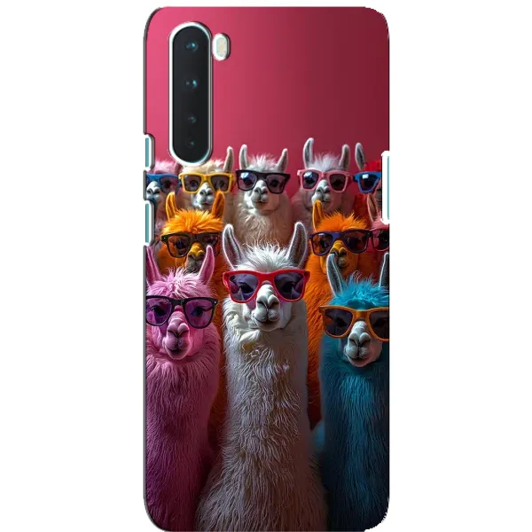 Чехол с принтом «Ламы в очках» для OnePlus Nord