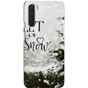 Новорічні, Святкові Чохли для OnePlus Nord - 2024 год (Let it snow)