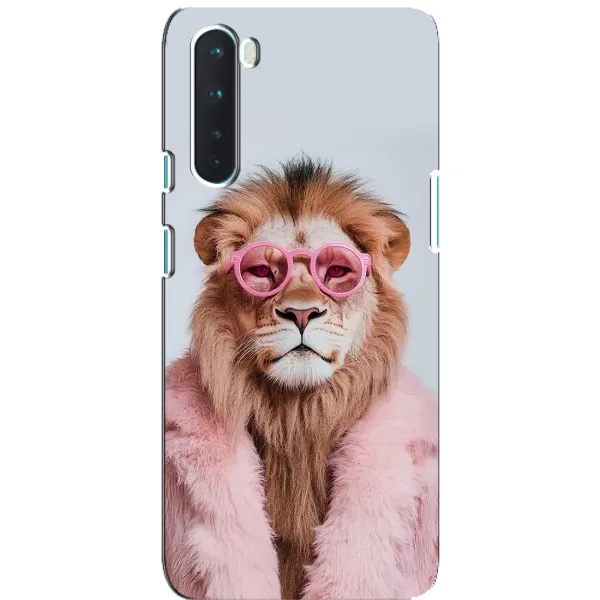 Чехол с принтом «Лев в очках» для OnePlus Nord