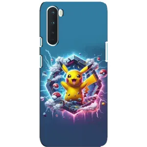 Чехол с Пикачу на OnePlus Nord (Лого Пикачу)
