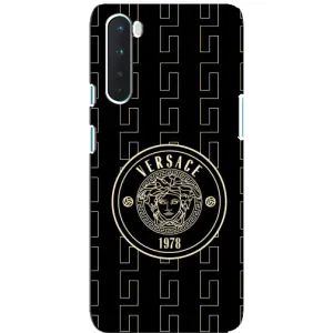 Чохли VERSACE для ВанПлюс Норд (PREMIUMPrint) (Лого Версаче)
