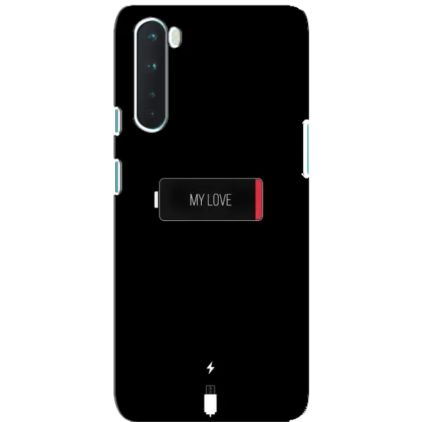 Чохол з принтом «Love battery» для OnePlus Nord