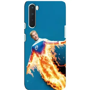 Чехол с принтом Фантастическая четверка для OnePlus Nord (Человек-факел в огне)