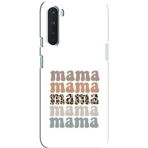 Чехол с принтом «Текстовый коллаж мама» для OnePlus Nord