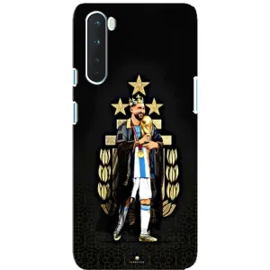 Чехлы для OnePlus Nord (Leo чемпион) (AlphaPrint) (Месси Король)