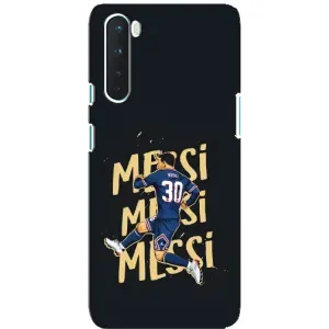 Чехлы для OnePlus Nord (Leo чемпион) (AlphaPrint) (Messi ПСЖ)