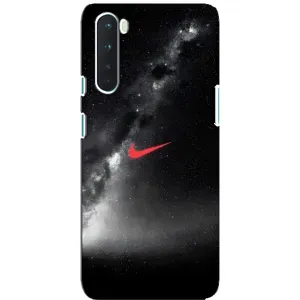 Чохол для OnePlus Nord - з принтом Найк (AlphaPrint) (Найк червоний)