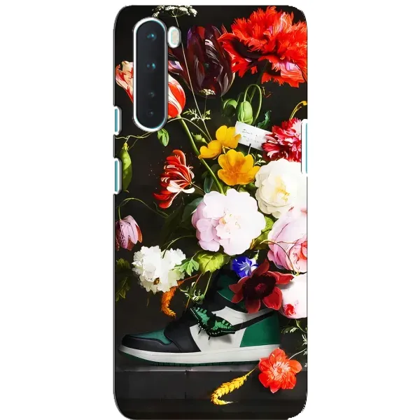 Чохол з принтом «Nike цветы» для OnePlus Nord