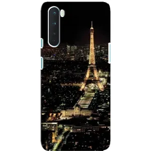 Чохол Ейфелева Вежа OnePlus Nord - (AlphaPrint) (Нічний Париж)
