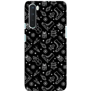 Новорічні, Святкові Чохли для OnePlus Nord - 2024 год (Новорічний фон)