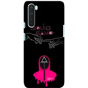 Чехол Гра в кальмара для OnePlus Nord (Минимализм Игра кальмара)