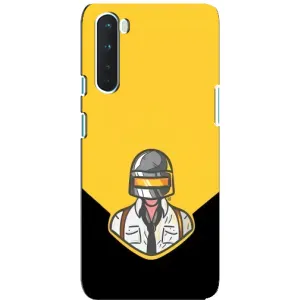 Чехол PUBG для ВанПлас Норд (AlphaPrint) (Пабг в шлеме)