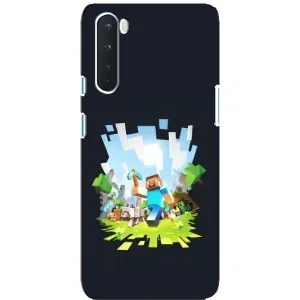 Чохол Майнкрафт на OnePlus Nord (AlphaPrint) Minecraft (персонажі Minecraft)