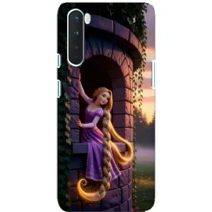 Чехол Рапунцель для OnePlus Nord (Рапунцель на башне)