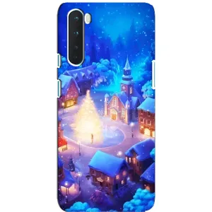 Чехол с принтом «Рождественский город» для OnePlus Nord