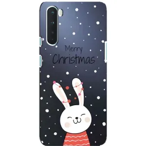 Чехол с принтом «Рождественский заяц» для OnePlus Nord