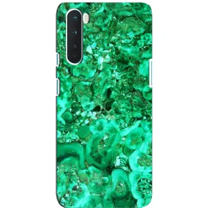Мраморний чехол на OnePlus Nord (VPrint) (Салатовий Мрамор)