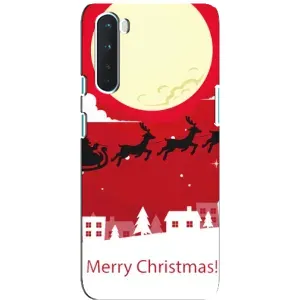 Чехол с принтом «Санта с оленями» для OnePlus Nord