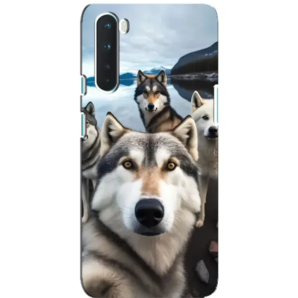 Чохол з принтом «Селфі Хаскі» для OnePlus Nord