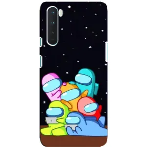 Чохли Амонг Ас для OnePlus Nord (AlphaPrint) (Скіни в космосі)