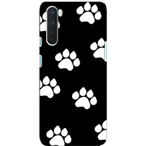 Чохли з собаками для OnePlus Nord (VPrint) (Сліди собаки)