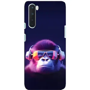 Чохол з Мавпами OnePlus Nord - (AlphaPrint) (Стильна мавпа)