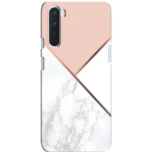 Мраморний чехол на OnePlus Nord (VPrint) (Тройний мрамор)