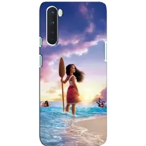 Чехол с мультфильмом Моана OnePlus Nord (Моана с веслом)