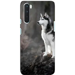 Чохол з Хаскі OnePlus Nord - (AlphaPrint) (Вірний собака)