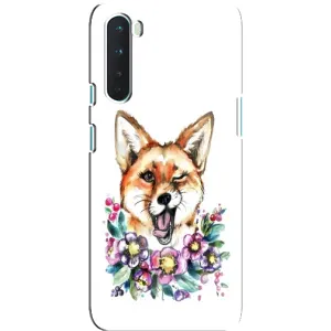 Чохли з картинкою Лисичка для OnePlus Nord (VPrint) (Весела лисичка)
