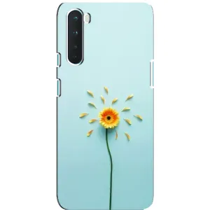Чохли з квітами для OnePlus Nord (VPrint) (Жовта квітка)