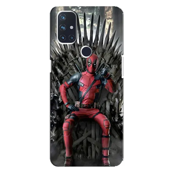 Чехол с принтом «Дэдпул на троне» для OnePlus Nord 10 5G Чехол с принтом «Дэдпул на троне» для OnePlus Nord 10 5G